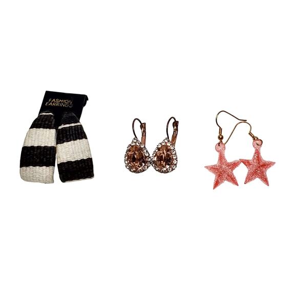 Junk Drawer Lot of Fashion Pierced Dangle Earrings - Picture 1 of 7